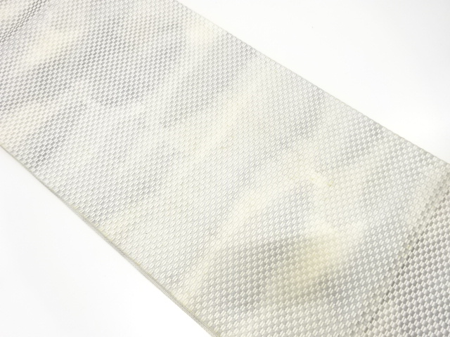 JAPANESE KIMONO / ANTIQUE FUKURO OBI / SILK / WOVEN MIST